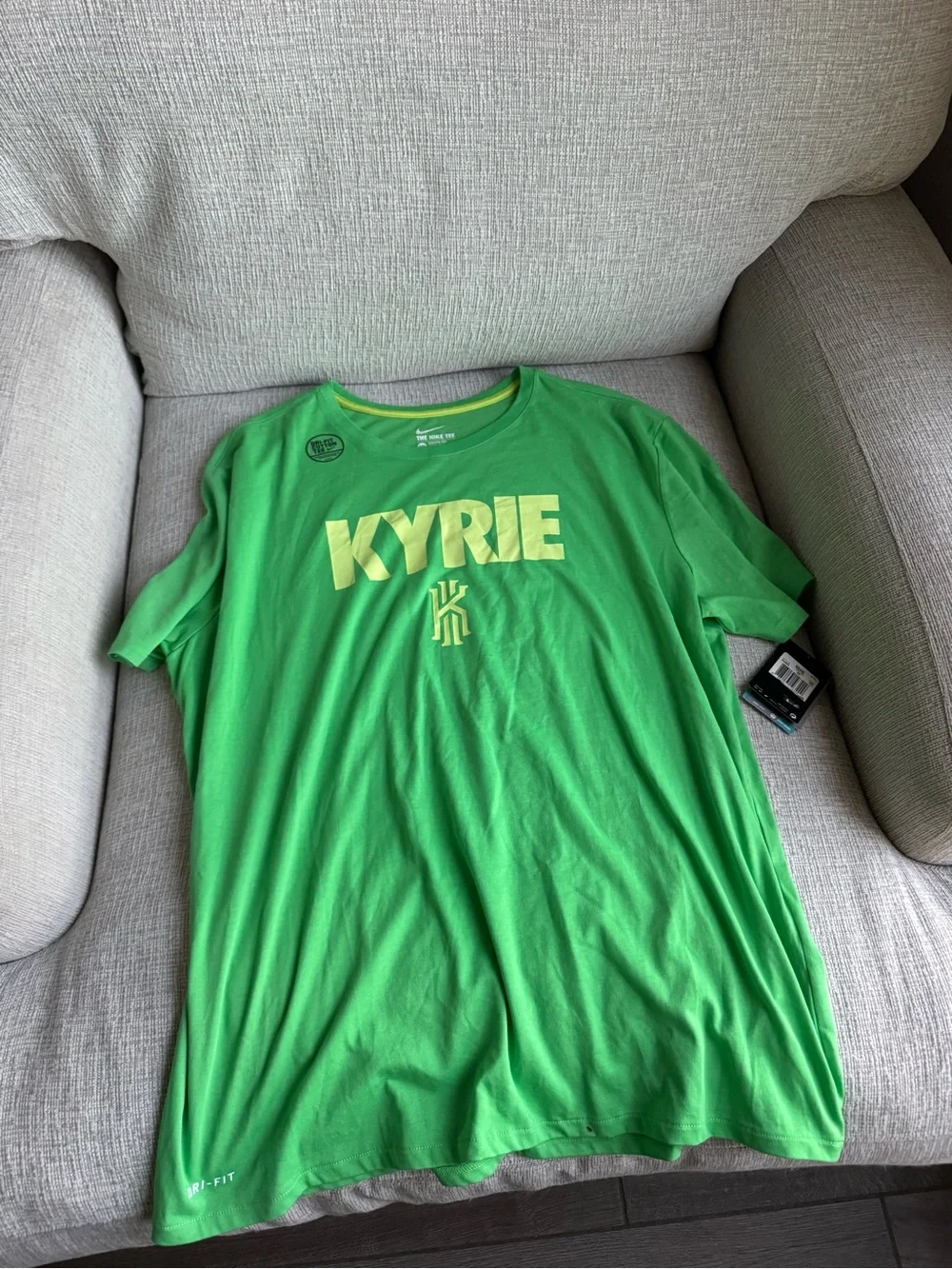 Nike Kyrie Bright Green Short-Sleeve Athletic Tee